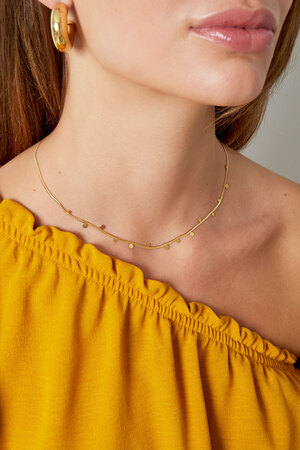 Necklace circle party - gold h5 Picture3